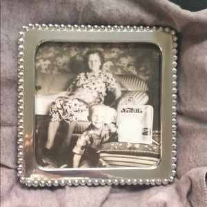 Mariposa beaded square 5x5 frame - NIB